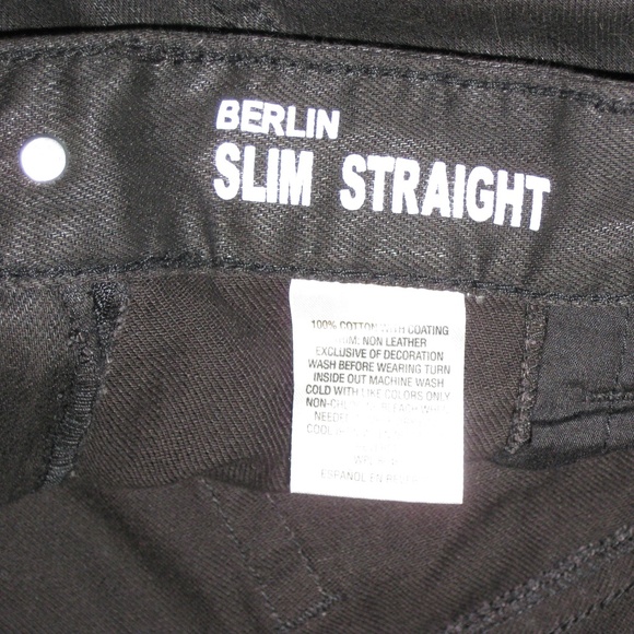 INC International Concepts Jeans | Inc Berlin Slim Straight Black Jeans